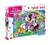 Puzzle Maxi Clementoni 104 Piese - Disney Minnie SuperColor, Dimensiune 62x42 cm