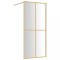 Paravan dus walk-in, auriu, 80x195 cm, sticla ESG transparenta