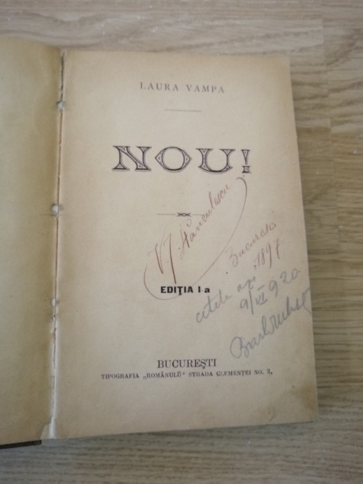 Nou ! , București, 1896, schițe și cronici de Laura Vampa - ps Libertatea Vaian