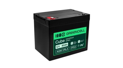Baterie fără &amp;icirc;ntreținere Greencell AGM VRLA 12V 80Ah pentru UPS, c&amp;acirc;ntare, camper (260x168x216mm) foto