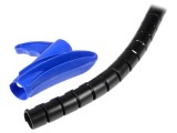 &Icirc;nfășurare spirală polipropilenă neagră 25mm 2m