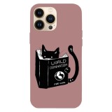Husa compatibila cu Apple iPhone 15 Pro Max model Guide for world domination, Silicon, TPU, Viceversa, Transparent, Carcasa