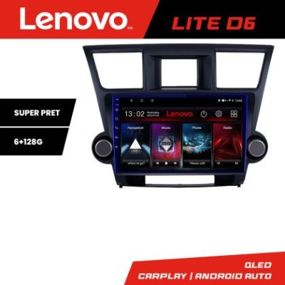 Navigatie Toyota Highlander 2007-2013 Android radio gps internet 8 core 6+128 Lenovo CarStore Technology foto