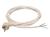 Cablu 3G1mm&sup2; AS SCHWABE 70833 cu ştecăr unghiular CEE 7/7, 3m PVC