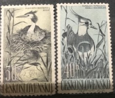 (CEHOSLOVACIA 1 ) Timbre serii Straine Fauna Pasari