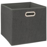 Cutie depozitare 5Five, polipropilena, pliabila, 31x31x31 cm, gri inchis Household NewTrend