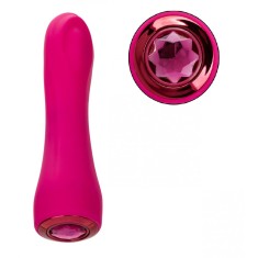 Vibrator Gem Vibe Bliss, 10 Moduri Vibratii, Functie Memorie, Silicon, USB, Fuchsia, 17.7 cm