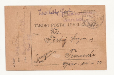 D2 Carte Postala Militara k.u.k. Imperiul Austro-Ungar ,1917 , Temesvar foto