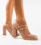Pantofi dama Vintage Nude