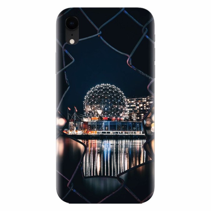 Husa silicon pentru Apple Iphone XR, Abstract Architectural Design