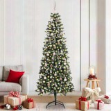vidaXL Brad de Crăciun artificial cu suport Verde 86 x 86 x 210 cm PVC 3395830