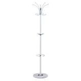 Cumpara ieftin Cuier haine tip pom Nicolo metal alb D37x175cm
