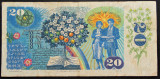 Bancnota 20 KORUN / COROANE - RS CEHOSLOVACIA, anul 1988 * Cod 417