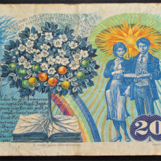 Bancnota 20 KORUN / COROANE - RS CEHOSLOVACIA, anul 1988 * Cod 417