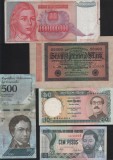 Set 5 bancnote de prin lume adunate (cele din imagini) #120, Europa