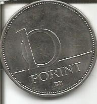 No(3) moneda- UNGARIA- 10 Forint 1995 foto