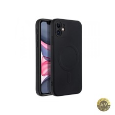 Husa MagSafe pentru Apple iPhone 11 OEM Silicone Mag Neagra
