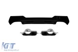 Difuzor tip M Performance Design Design potrivit pentru bara M spate cu capete cromate pentru BMW Seria 4 G22 coupe, G23 cabrio dupa 2020 -oo--oo- Per