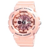 Cumpara ieftin Ceas femei shockproof SKMEI 1689 Dual Time analog si digital, Inot, Cronograf Roz