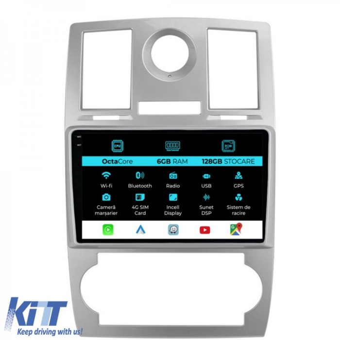Navigatie Dedicata Chrysler 300C (2004-2008), 9Inch, 6Gb Ram, 128Gb Stocare, Carplay Performance AutoTuning