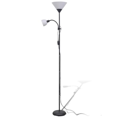 Lampa de podea, negru foto