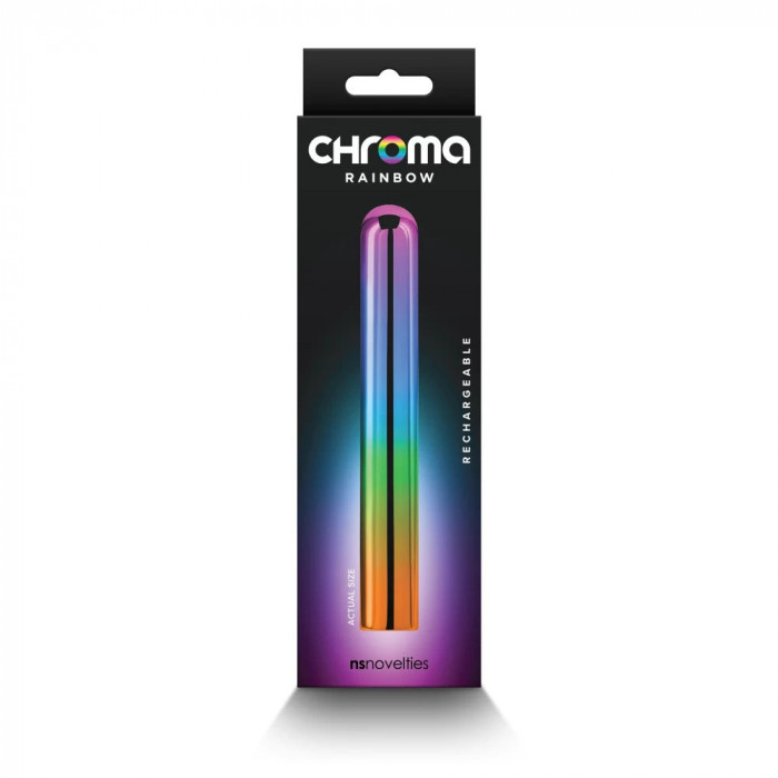 Chroma - Glonț vibrator, multicolor, 13.8 cm