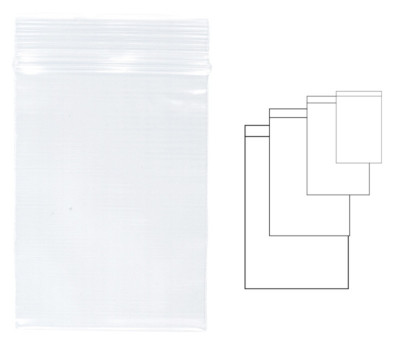Pungi Plastic Cu Fermoar Pentru Sigilare, 100 X 150 Mm, 100 Buc/set, Kangaro - Transparente foto
