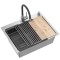 Chiuvetă inox LUKE 110 WORKSTATION BRUSH NICKEL