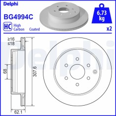 DELPHI BG4994C Disc frana