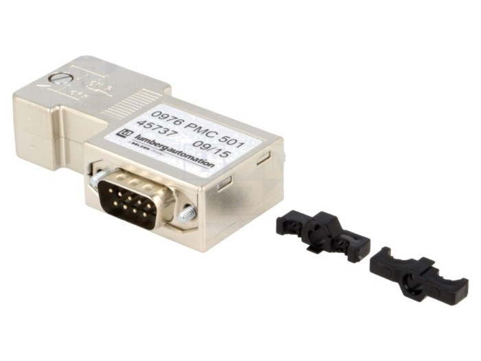 Conector D-Sub 9 pini unghi 90&deg; Profibus