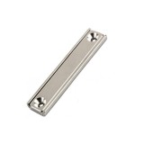 Magnet neodim bloc 60 x 13,5 x 5 mm, &icirc;n carcasă, cu 2 găuri D 3,3 și șanfren D 6,5