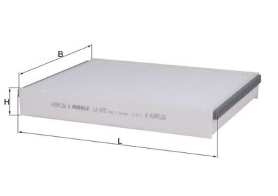 MAHLE LA 875 Filtru, aer habitaclu foto