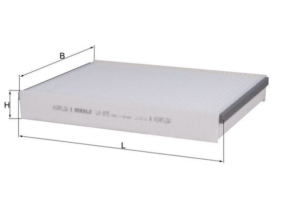 MAHLE LA 875 Filtru, aer habitaclu
