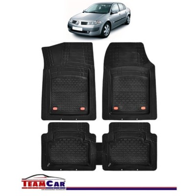 Covorase Auto TeamCar&amp;reg; Tip Tavita Compatibile Renault Megane II Sedan (2002-2009) Negru foto