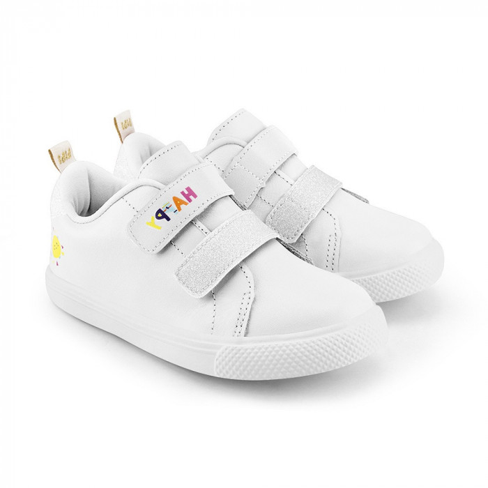 Pantofi Fete Bibi Agility Mini Happy White 25 EU