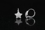 Cumpara ieftin Cercei Argint 925 Stellar PavA , Design cu Stelute E i Cristale Stralucitoare