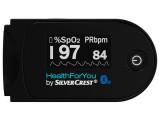 Pulsoximetru Silvercrest 58,5 x 31 x 32 mm, negru