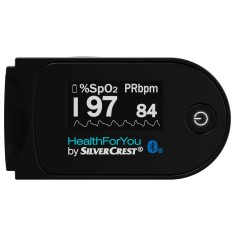 Pulsoximetru Silvercrest 58,5 x 31 x 32 mm, negru