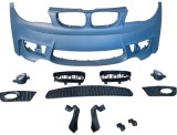 Set bara fata Bmw Seria 1, 09.2004-10.2013, cu lampi ceata; grunduit, de vopsit; Tip M1; cu grile, cu elemente de fixare; Tuning, B-Series