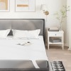 VidaXL Protecție de saltea, alb, 90x220 cm, impermeabilă