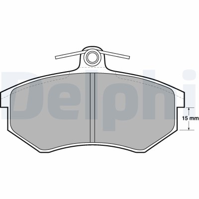 DELPHI LP429 set placute frana,frana disc foto
