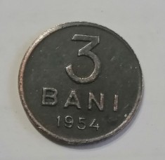 Replic&atilde; dup&atilde; moneda de 3 bani 1954