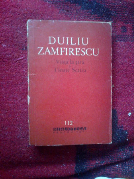 n2 Viata la tara.Tanase Scatiu - Duliu Zamfirescu