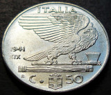 Moneda istorica 50 CENTESIMI - ITALIA FASCISTA, anul 1941 * cod 2384