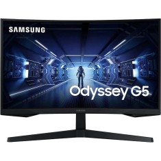 Monitor Gaming LED Samsung LC27G55TQWRXEN, 27&quot;, WQHD, Curbat, VA, 1ms, 144Hz, Negru