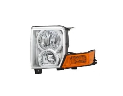 Far JEEP COMMANDER (WH), 09.2005-09.2010, Taiwan, fata, partea stanga, cu lumina parcare; Tip=USA; HB3+HB4; manual; Omologare: SAE; foto