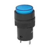 Indicator LED albastru 24V &Oslash;16 mm pentru semnalizare industriala Breckner