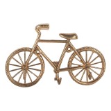 Cumpara ieftin Cuier perete metal auriu Bicicleta 19x4x12 cm