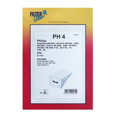 PH4 SACI ASPIRATOR 6BUC &amp;gt; 000093-K pentru aspirator FILTERCLEAN foto