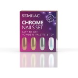 Semilac Set Chrome Nails set cadou pentru unghii
